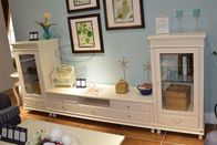 Fashionable Wood Corner TV Cabinet , Elegant Design TV Stand Wooden Furniture