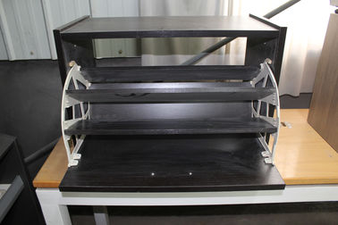 Beautiful Mix Color Particle Board Shoe Rack With Handle And Edgehand Handware