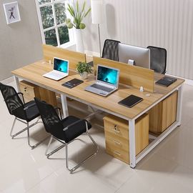 Modern style melamine faced wooden executive office desk staff workstation office desk from China factory direct selling